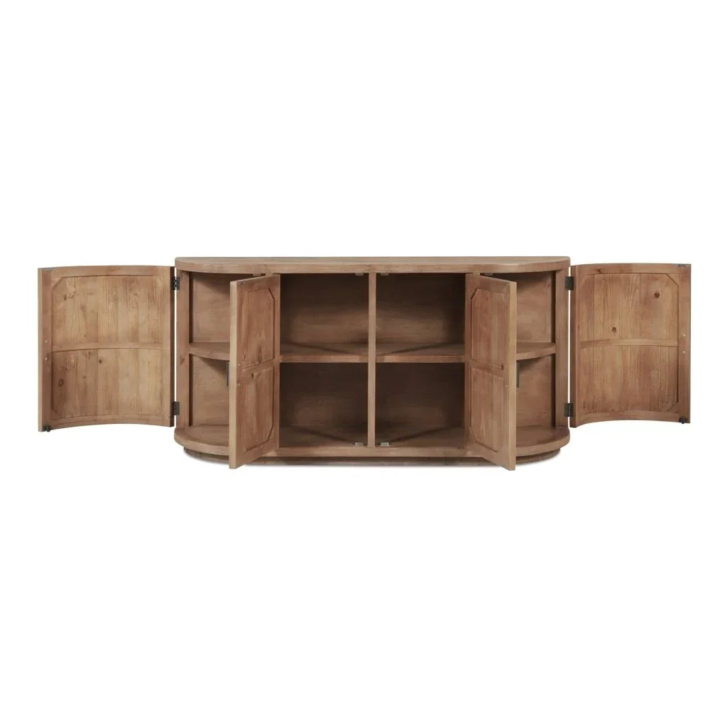 Nicola Natural Reclaimed Pine Sideboard - LOOMLAN - Moe's Home - Sideboards