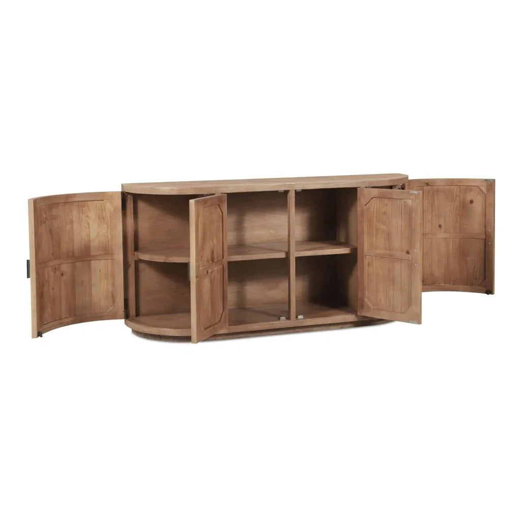 Nicola Natural Reclaimed Pine Sideboard - LOOMLAN - Moe's Home - Sideboards