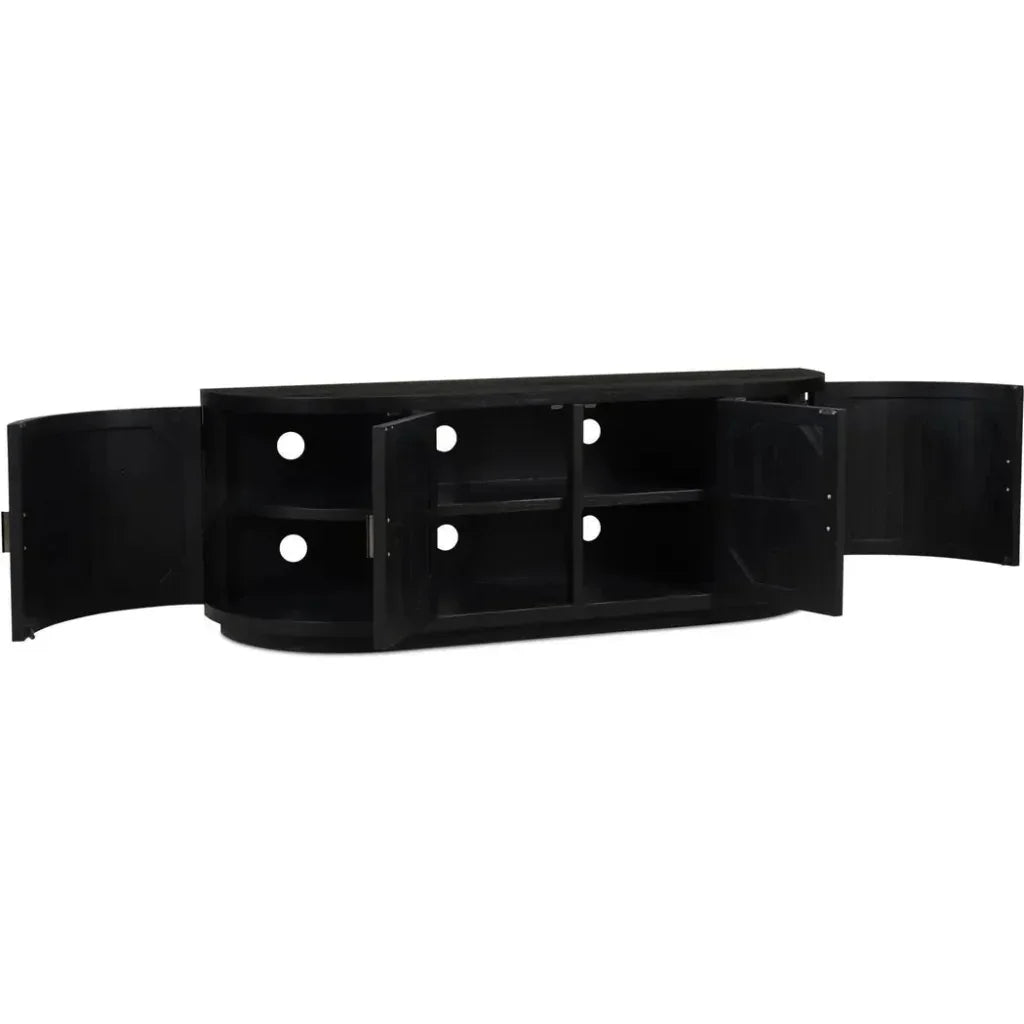 Nicola Natural Wood Media Cabinet - LOOMLAN - Moe's Home - TV Stands & Media Centers