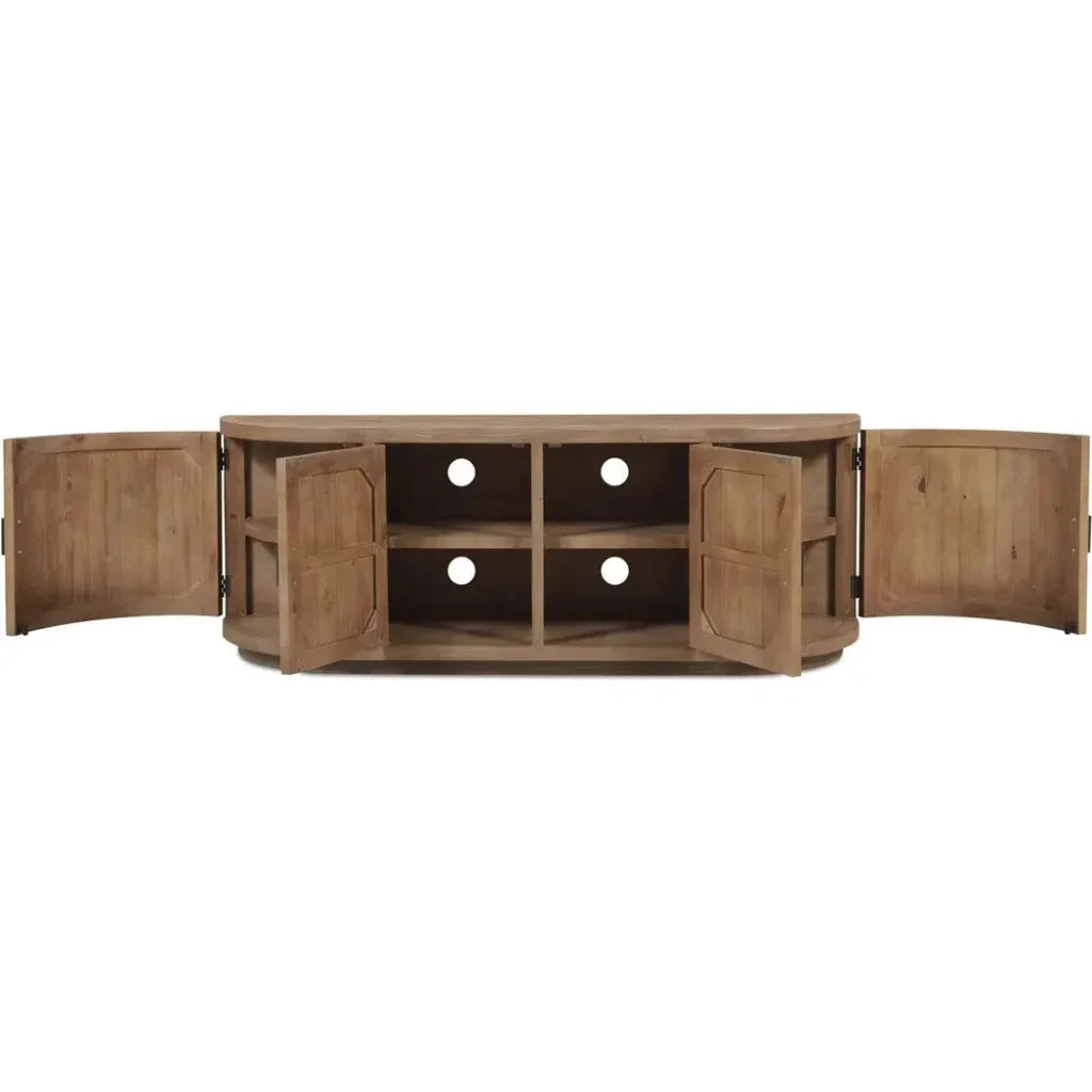 Nicola Natural Wood Media Cabinet - LOOMLAN - Moe's Home - TV Stands & Media Centers