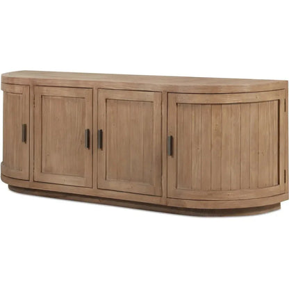 Nicola Natural Wood Media Cabinet - LOOMLAN - Moe's Home - TV Stands & Media Centers