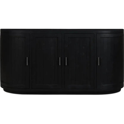 Nicola Wood Black Sideboard - LOOMLAN - Moe's Home - Sideboards