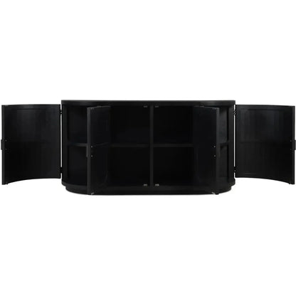 Nicola Wood Black Sideboard - LOOMLAN - Moe's Home - Sideboards