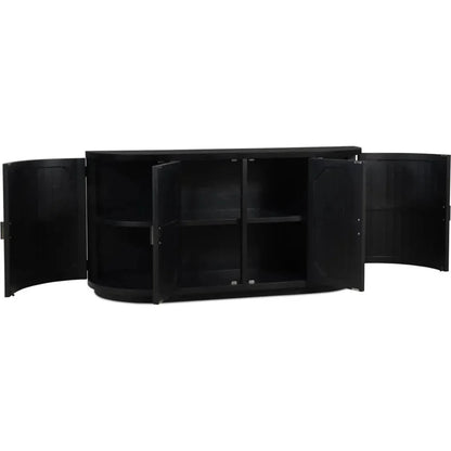 Nicola Wood Black Sideboard - LOOMLAN - Moe's Home - Sideboards