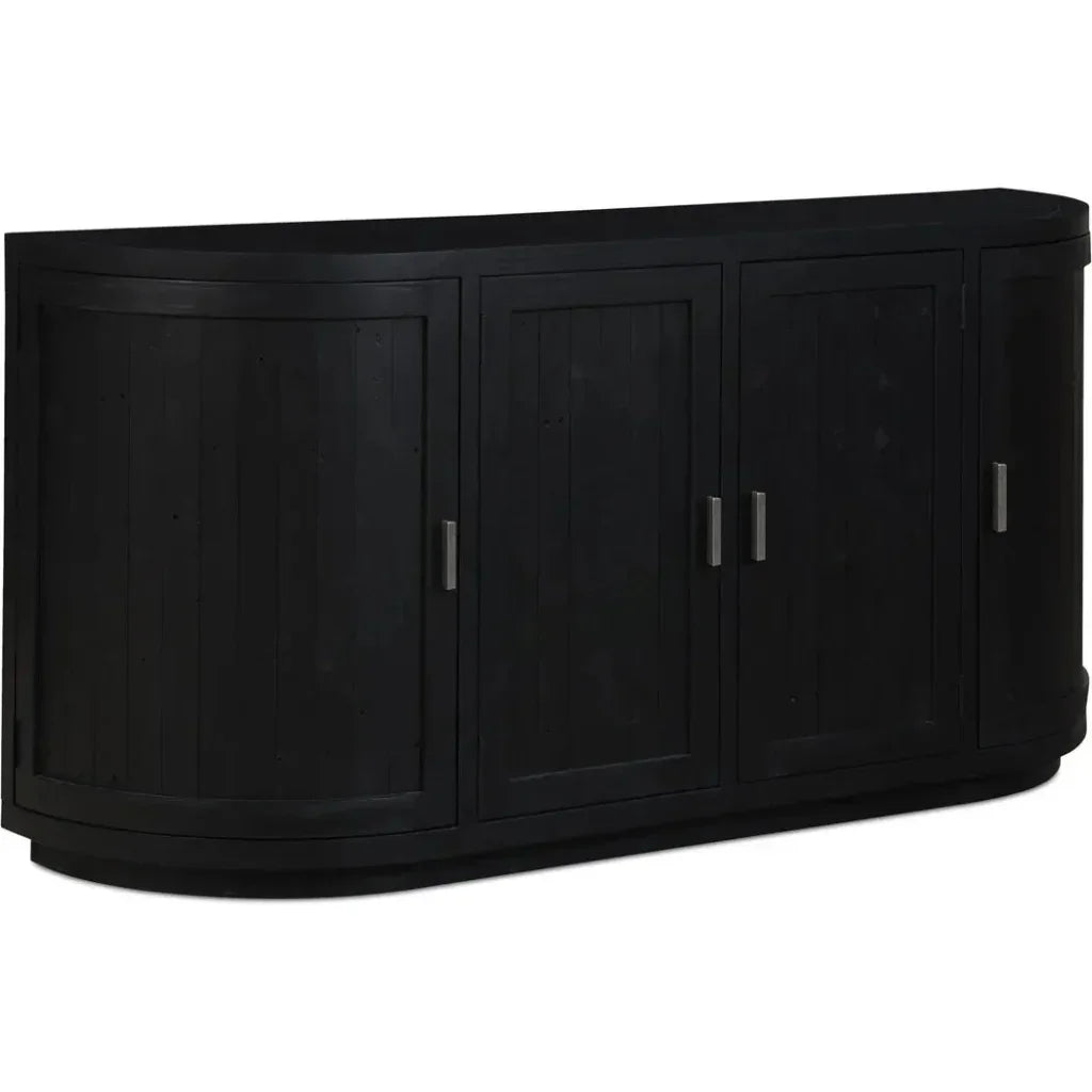 Nicola Wood Black Sideboard - LOOMLAN - Moe's Home - Sideboards