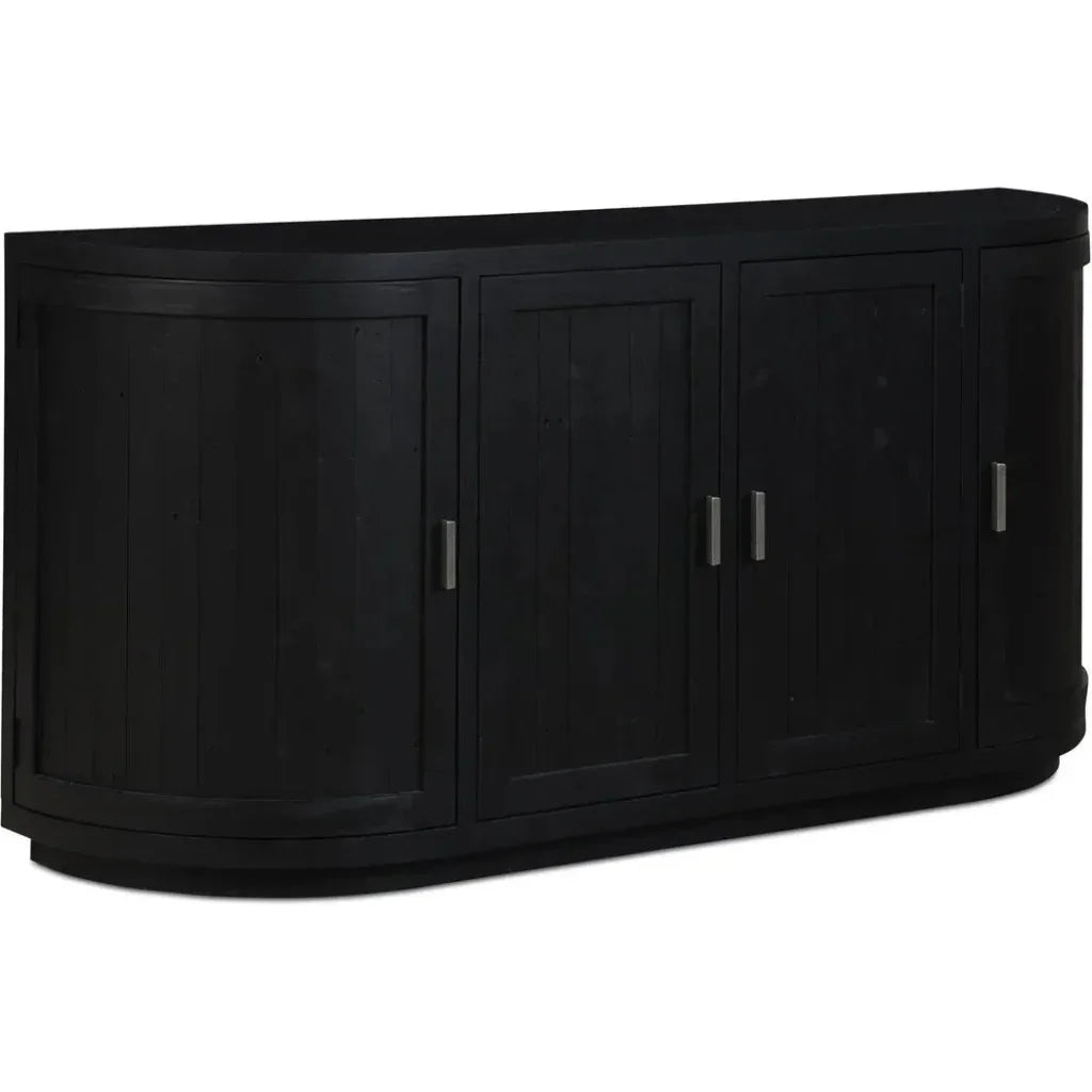 Nicola Wood Black Sideboard - LOOMLAN - Moe's Home - Sideboards