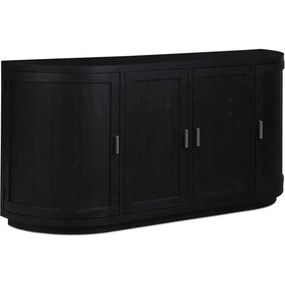 Nicola Wood Black Sideboard - LOOMLAN - Moe's Home - Sideboards