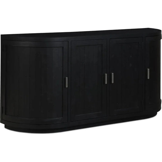 Nicola Wood Black Sideboard - LOOMLAN - Moe's Home - Sideboards