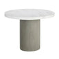 Nicolette Concrete Outdoor Round Dining Table-Outdoor Dining Tables-SUNPAN-Light Grey - Marble Look-40"D-LOOMLAN