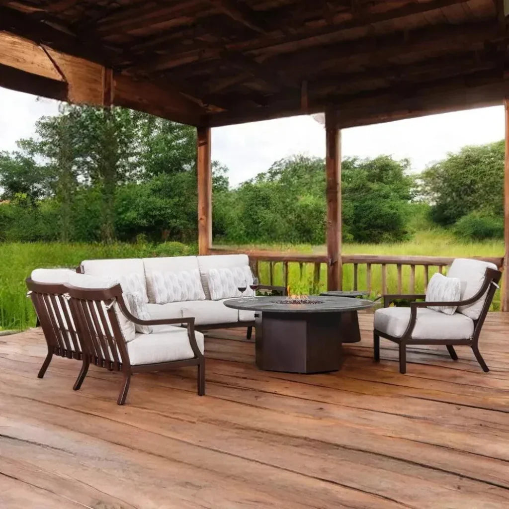 Nicoya Cushioned Deep Seating 3 Seater Sofa - LOOMLAN - Castelle - Outdoor Sofas & Loveseats