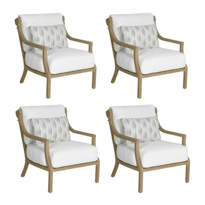 Nicoya Cushioned Lounge Chair Sunbrella Cushions-Outdoor Accent Chairs-Castelle-LOOMLAN