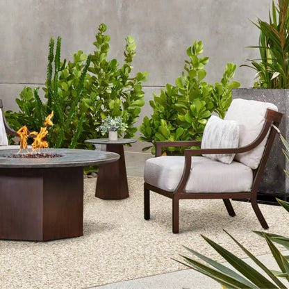 Nicoya Cushioned Lounge Chair Sunbrella Cushions-Outdoor Accent Chairs-Castelle-LOOMLAN