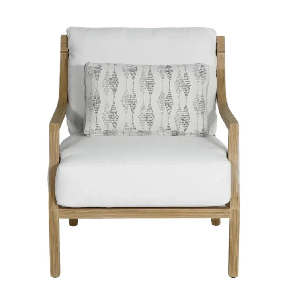 Nicoya Cushioned Lounge Chair Sunbrella Cushions-Outdoor Accent Chairs-Castelle-LOOMLAN