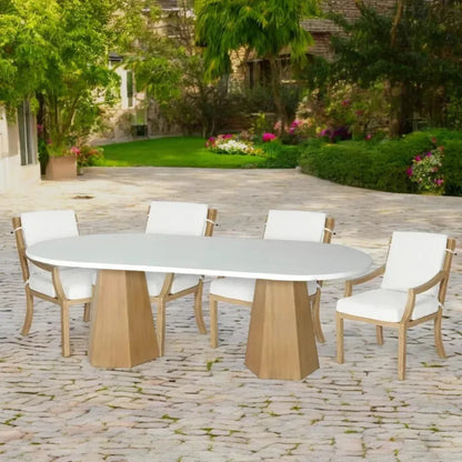 Nicoya Formal Arm Dining Chair Outdoor Living Castelle-Outdoor Dining Chairs-Castelle-LOOMLAN