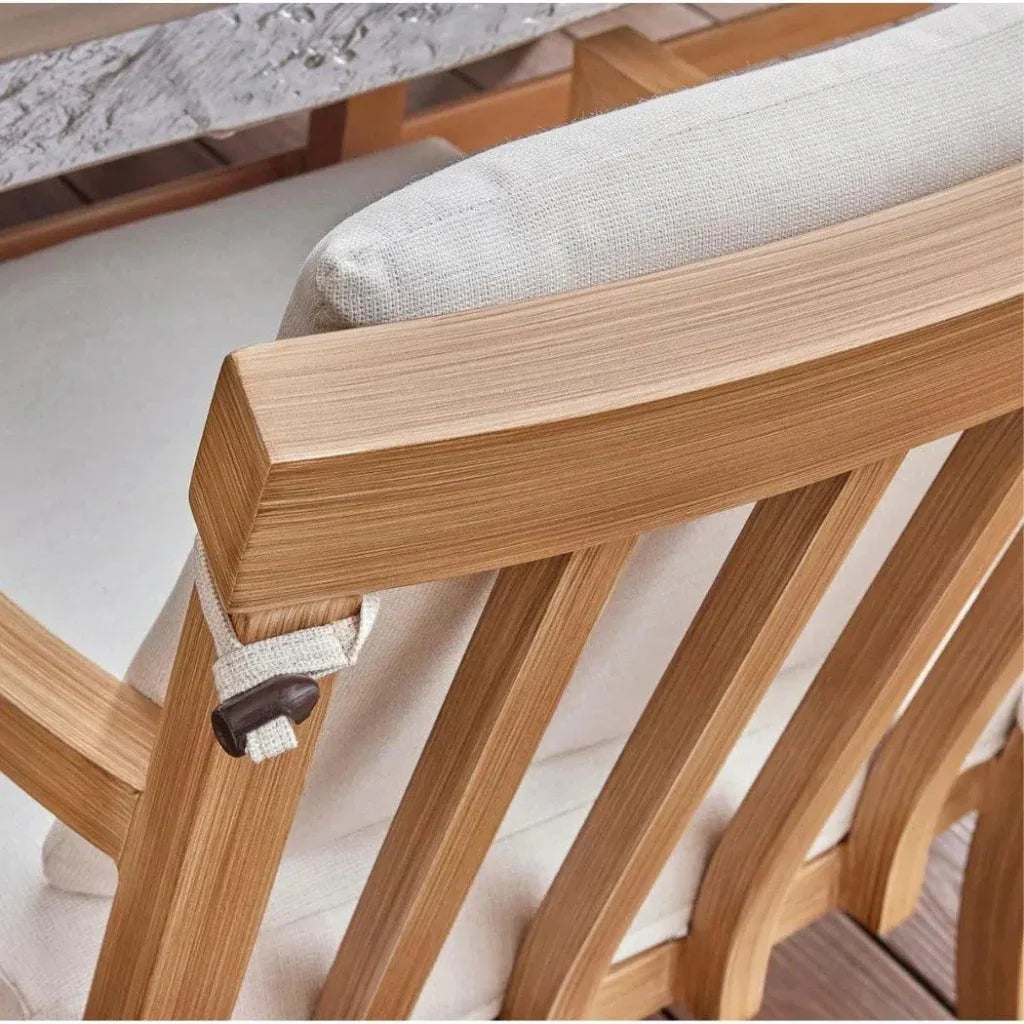 Nicoya Formal Arm Dining Chair Swivel Rocker-Outdoor Dining Chairs-Castelle-LOOMLAN