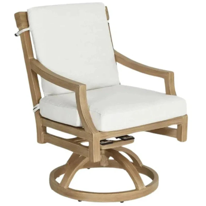 Nicoya Formal Arm Dining Chair Swivel Rocker-Outdoor Dining Chairs-Castelle-LOOMLAN