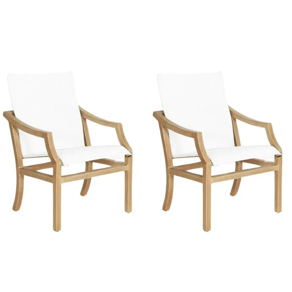 Nicoya Sling Dining Chair Outdoor Living By Castelle-Outdoor Dining Chairs-Castelle-LOOMLAN