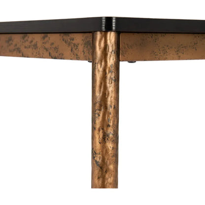 Nida Black and Bronze Rectangular Bar Table - LOOMLAN - Zuo Modern - Bar Tables