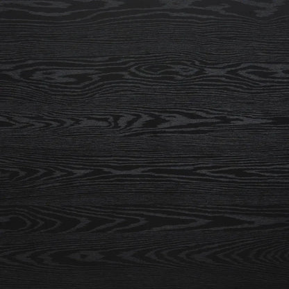 Nida Wood & Steel Black Rectangular Dining Table-Dining Tables-Zuo Modern-LOOMLAN