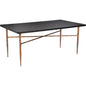 Nida Wood & Steel Black Rectangular Dining Table-Dining Tables-Zuo Modern-LOOMLAN