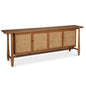Nido Natural Wood 4 Door Rattan Sideboard - LOOMLAN - Sarreid - Sideboards