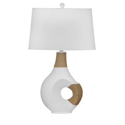 Nigel Modern White Table Lamp - LOOMLAN - Bassett Mirror - Table Lamps