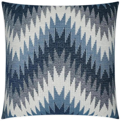 Nigel Ocean Chevron Blue Navy Large Throw Pillow Insert - LOOMLAN - D.V. Kap - Throw Pillows