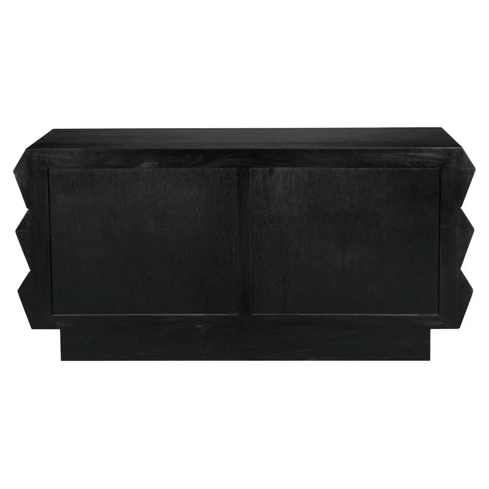 Nigel Two Tone Colored Wooden Chest - LOOMLAN - Noir - Chests