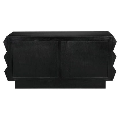 Nigel Two Tone Colored Wooden Chest - LOOMLAN - Noir - Chests