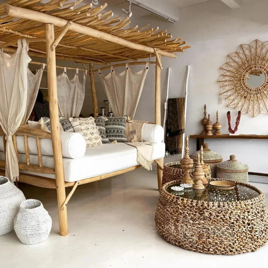 Nikki Teak Wooden Outdoor Daybed-Outdoor Daybeds-Artesia-LOOMLAN