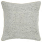 Niko Burlap Gray Throw Pillow Down Insert - LOOMLAN - LOOMLAN - Throw Pillows