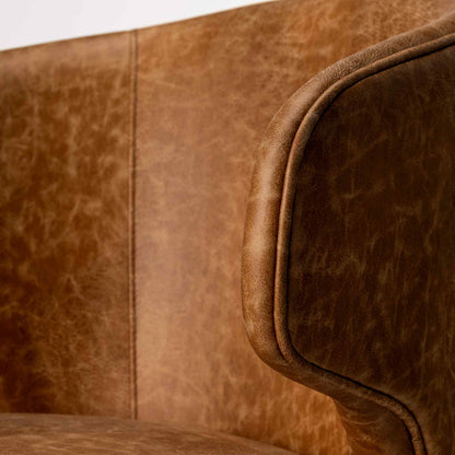 Niles Faux Leather Wingback Dining Chair 2PC