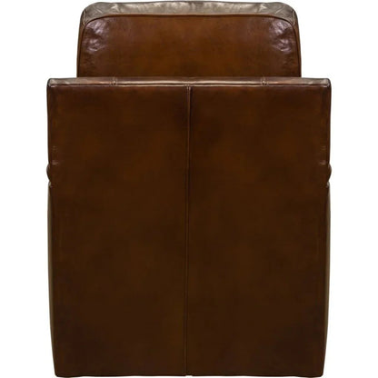 Nina Leather Stylish Comfort Swivel Chair - LOOMLAN - Olivia + Quinn - Club Chairs