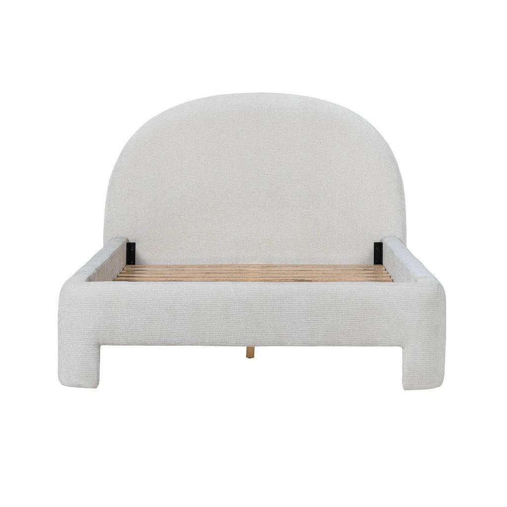 Nina Polyster Round Headboard Bed - LOOMLAN - LH Imports - Beds