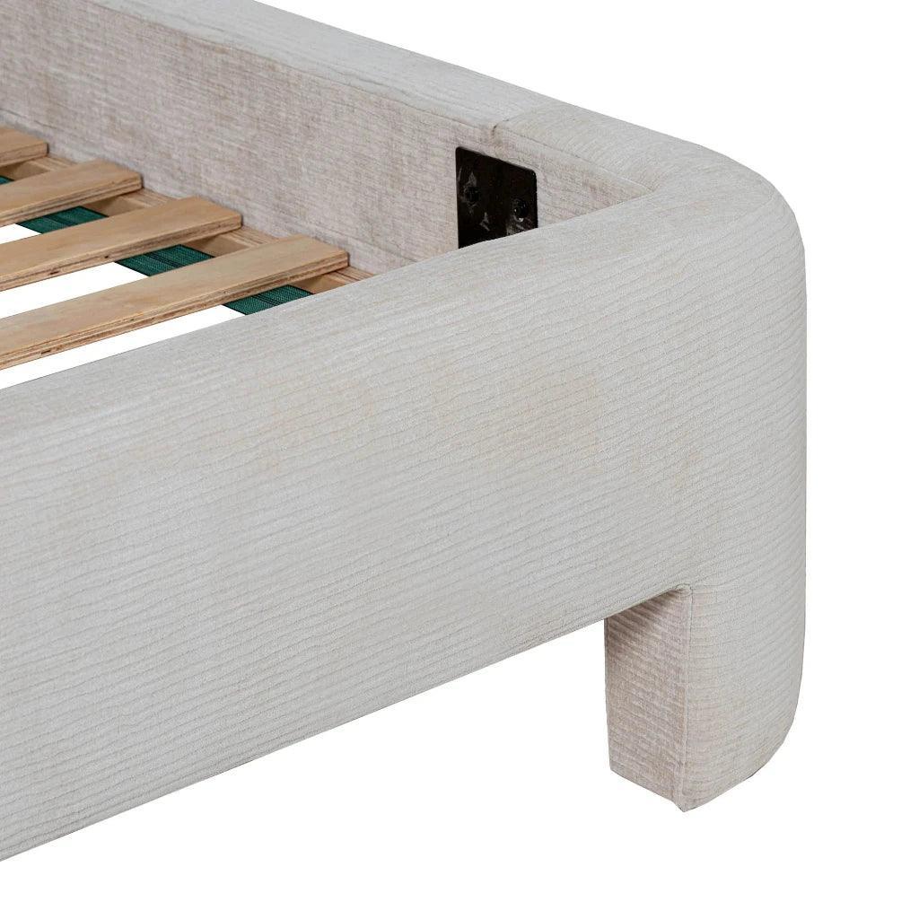 Nina Polyster Round Headboard Bed - LOOMLAN - LH Imports - Beds