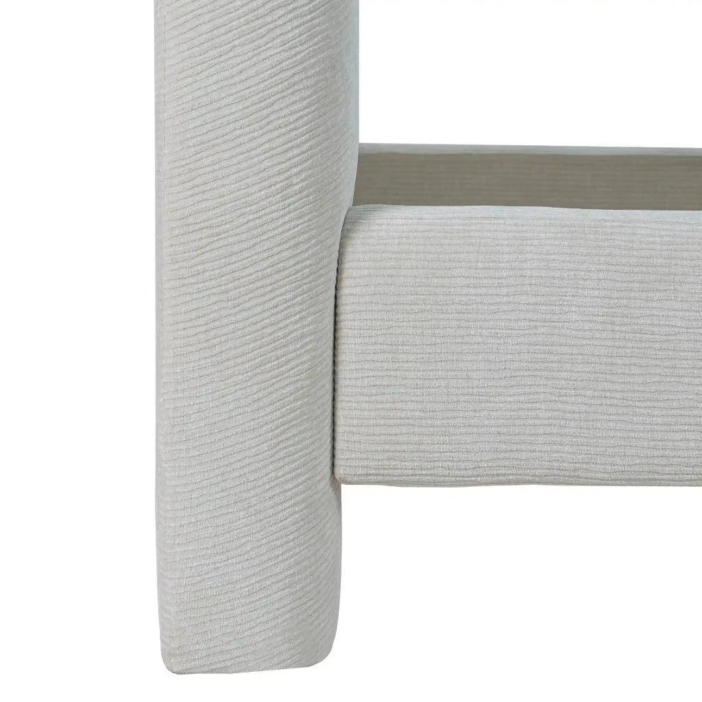 Nina Polyster Round Headboard Bed - LOOMLAN - LH Imports - Beds