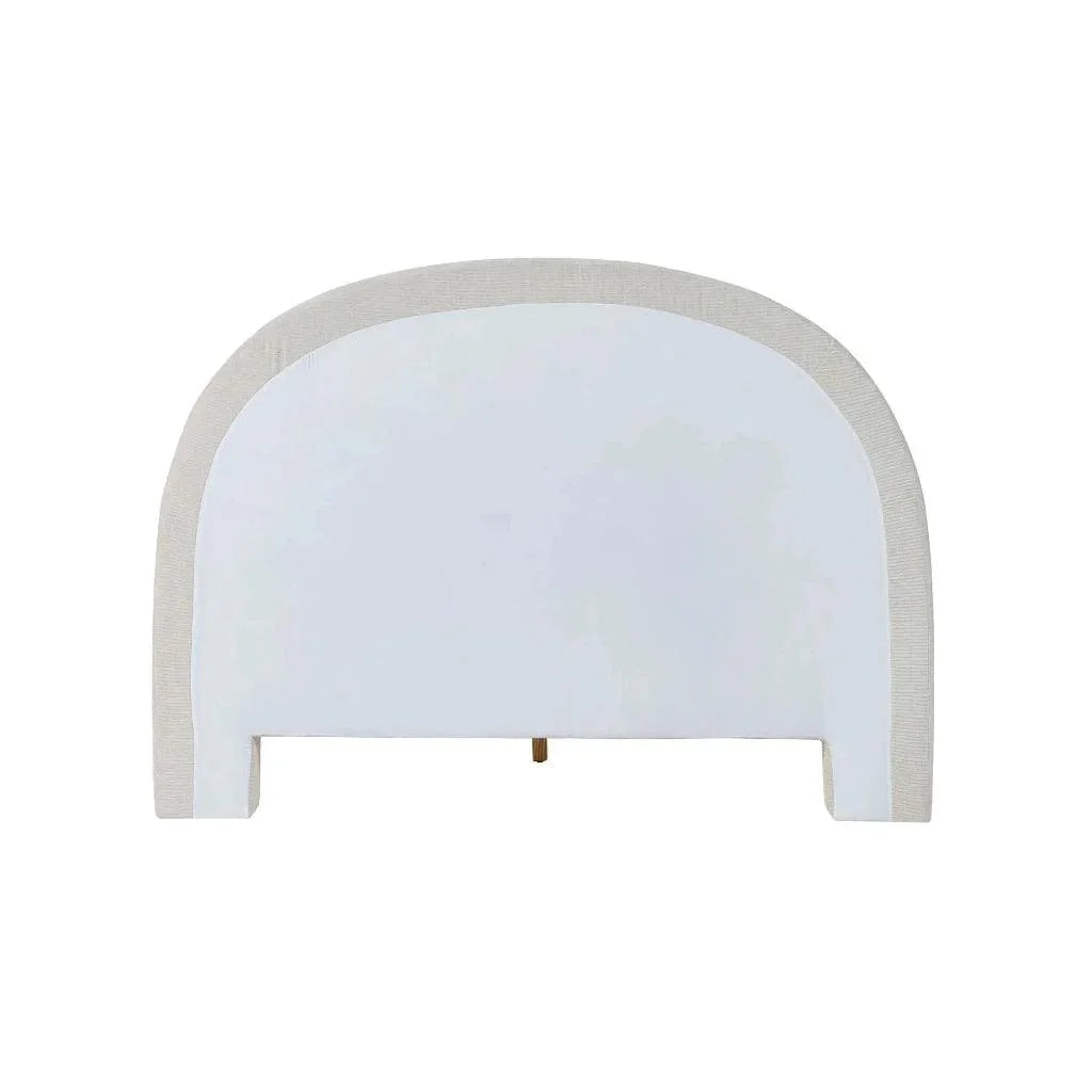 Nina Polyster Round Headboard Bed - LOOMLAN - LH Imports - Beds