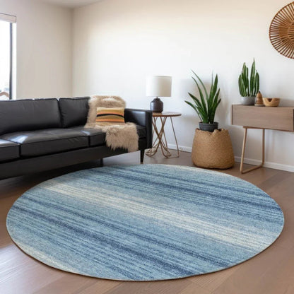 Nira Blue Washable Indoor-Outdoor Rug-Outdoor Rugs-LOOMLAN Rugs-LOOMLAN