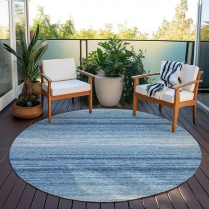 Nira Blue Washable Indoor-Outdoor Rug-Outdoor Rugs-LOOMLAN Rugs-LOOMLAN