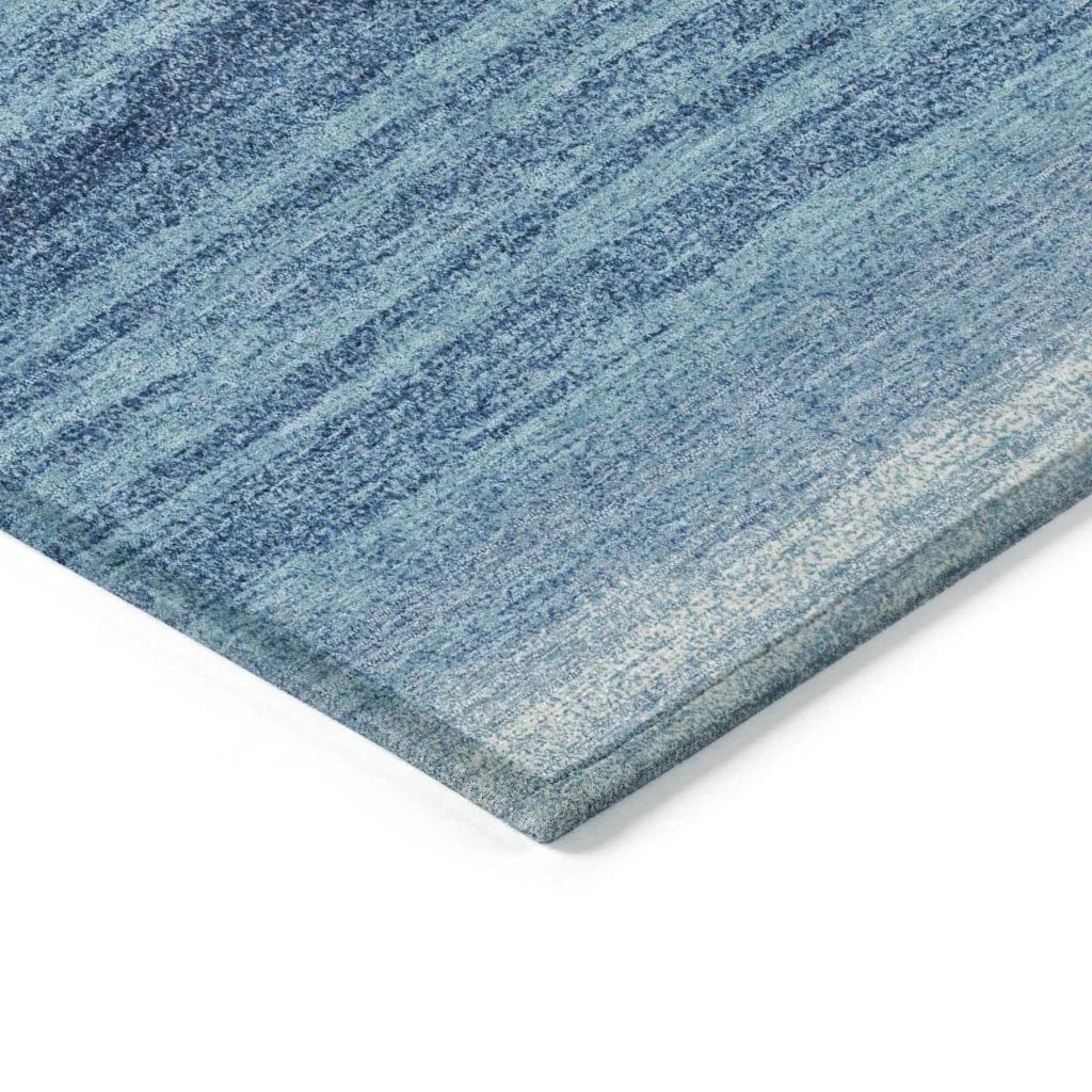 Nira Blue Washable Indoor-Outdoor Rug-Outdoor Rugs-LOOMLAN Rugs-LOOMLAN