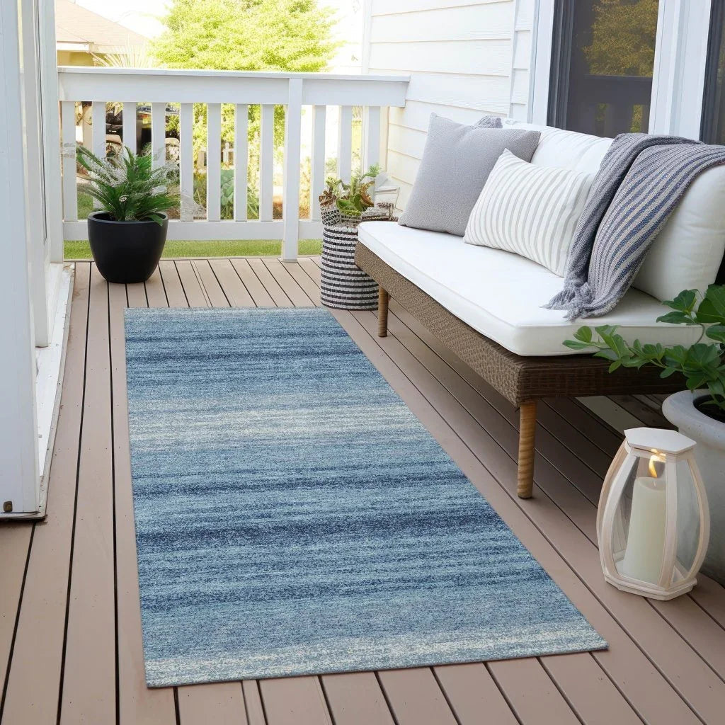 Nira Blue Washable Indoor-Outdoor Rug-Outdoor Rugs-LOOMLAN Rugs-LOOMLAN