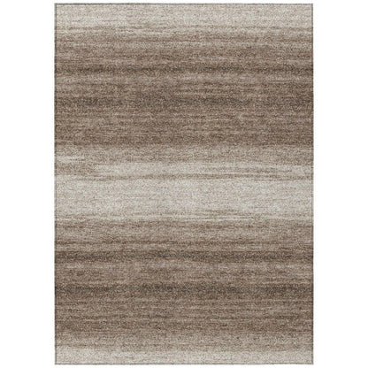 Nira Brown Washable Indoor-Outdoor Rug-Outdoor Rugs-LOOMLAN Rugs-2'6" x 3'10"-LOOMLAN