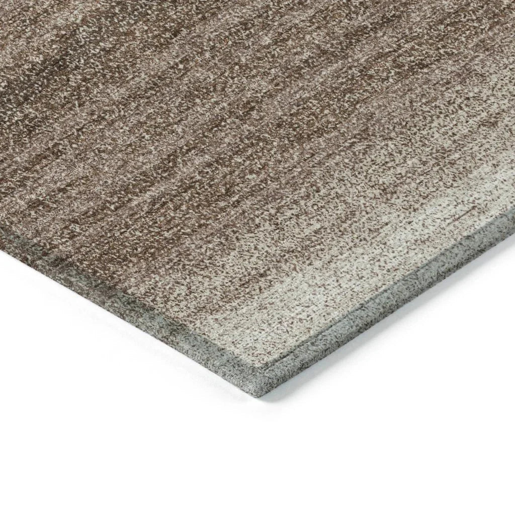 Nira Brown Washable Indoor-Outdoor Rug-Outdoor Rugs-LOOMLAN Rugs-LOOMLAN