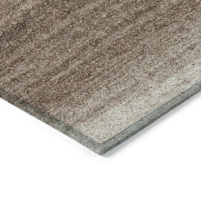 Nira Brown Washable Indoor-Outdoor Rug-Outdoor Rugs-LOOMLAN Rugs-LOOMLAN