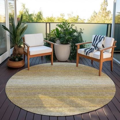 Nira Gold Washable Indoor-Outdoor Rug-Outdoor Rugs-LOOMLAN Rugs-LOOMLAN