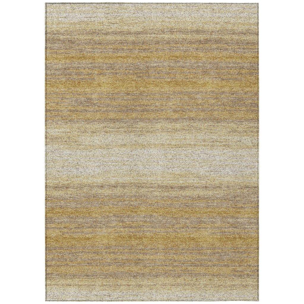 Nira Gold Washable Indoor-Outdoor Rug-Outdoor Rugs-LOOMLAN Rugs-2'6" x 3'10"-LOOMLAN
