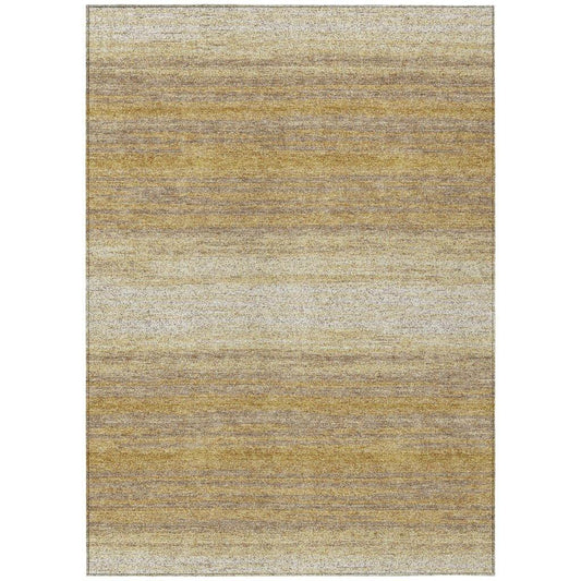 Nira Gold Washable Indoor-Outdoor Rug-Outdoor Rugs-LOOMLAN Rugs-2'6" x 3'10"-LOOMLAN