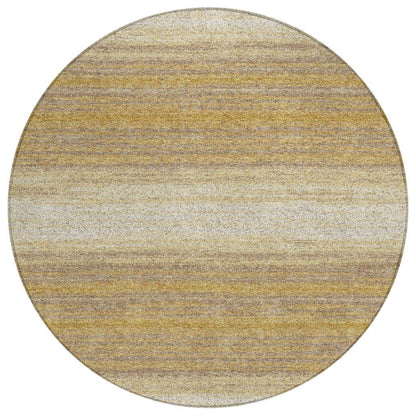 Nira Gold Washable Indoor-Outdoor Rug-Outdoor Rugs-LOOMLAN Rugs-8' x 8'-LOOMLAN