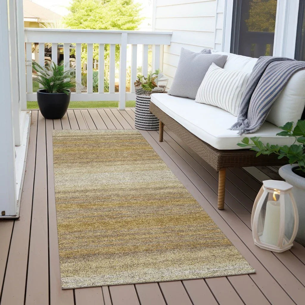 Nira Gold Washable Indoor-Outdoor Rug-Outdoor Rugs-LOOMLAN Rugs-LOOMLAN