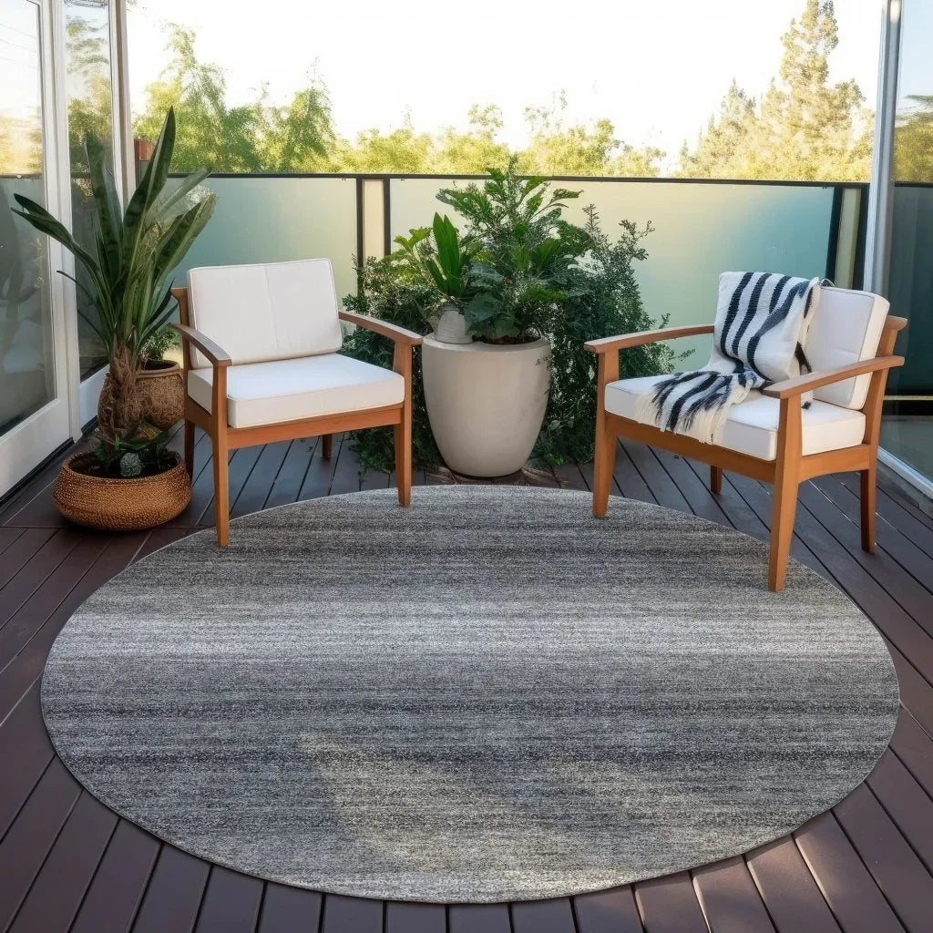 Nira Gray Washable Indoor-Outdoor Rug-Outdoor Rugs-LOOMLAN Rugs-LOOMLAN